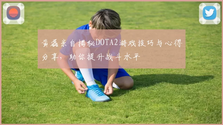 黄磊亲自揭秘DOTA2游戏技巧与心得分享,助你提升战斗水平