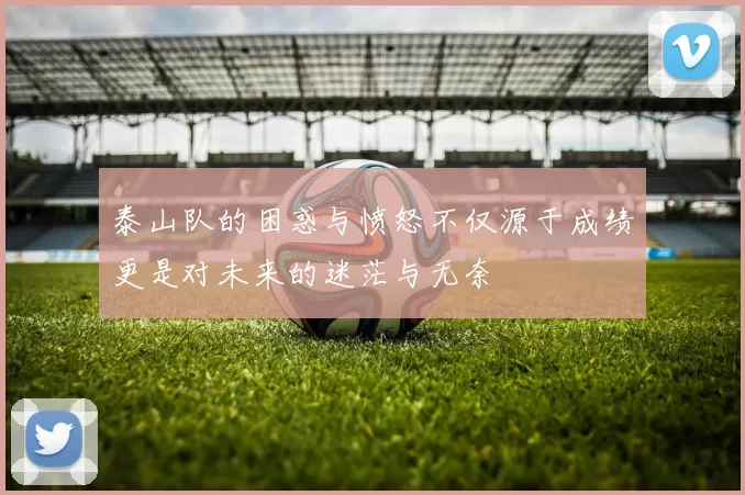 泰山队的困惑与愤怒不仅源于成绩更是对未来的迷茫与无奈