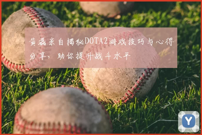 黄磊亲自揭秘DOTA2游戏技巧与心得分享,助你提升战斗水平