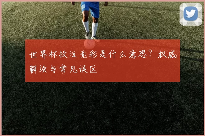 世界杯投注竞彩是什么意思?权威解读与常见误区